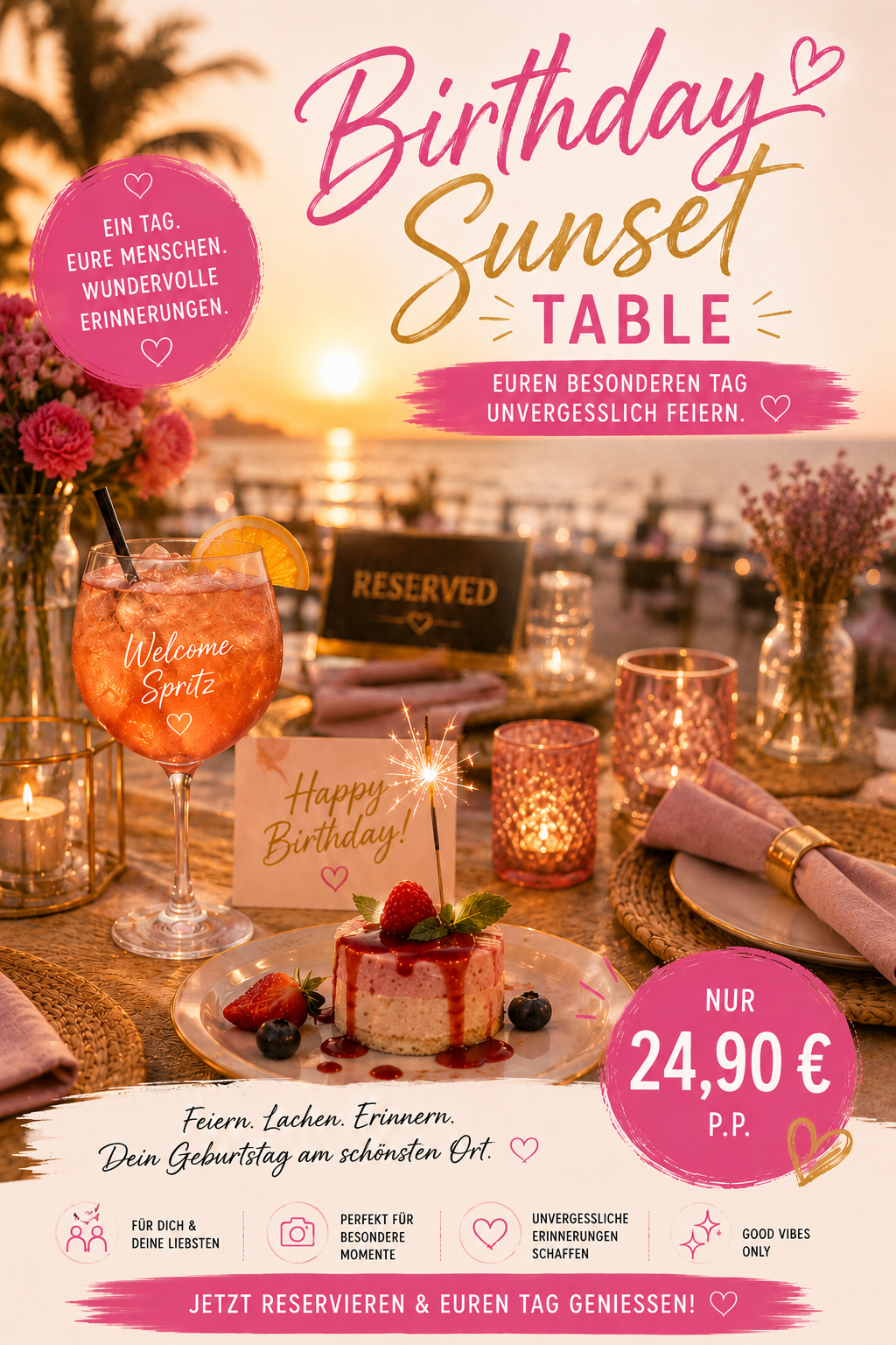 Birthday Sunset Table